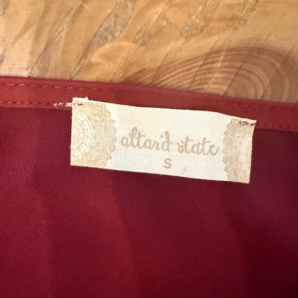 Altar’d State satin matching set crop top & skirt Small - Picture 7 of 9